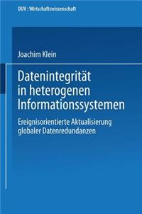 Datenintegrität in Heterogenen Informationssystemen