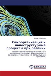 Samoorganizatsiya I Nanostrukturnye Protsessy Pri Rezanii