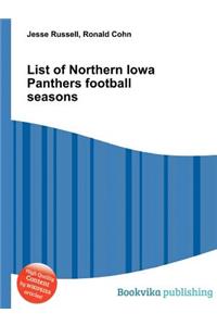 List of Northern Iowa Panthers Football Seasons
