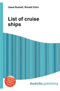 List of Cruise Ships