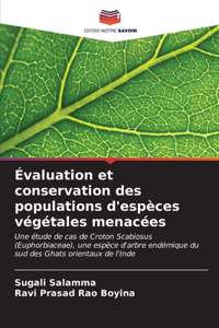 Évaluation et conservation des populations d'espèces végétales menacées