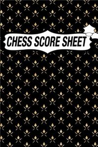 Chess Score Sheet