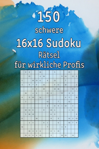 150 schwere 16x16 Sudoku Rätsel für wirkliche Profis