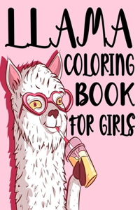 Llama Coloring Book For Girls