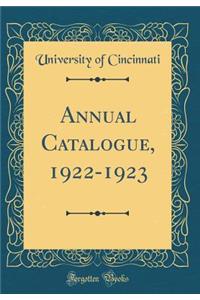 Annual Catalogue, 1922-1923 (Classic Reprint)