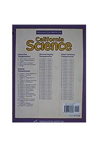 Houghton Mifflin Science California: Teachingtransparencies L3