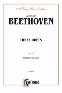 BEETHOVEN 3 DUETSVLN VLA