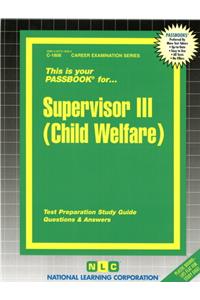 Supervisor III (Child Welfare)