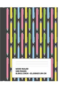 Composition Notebook for School