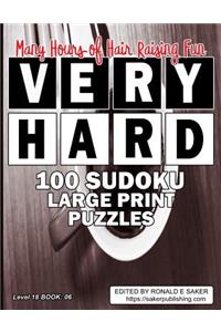 Very Hard 100 Sudoku Large Print