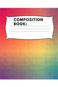 Composition Book: Wide Ruled Paper Notebook 100 pages