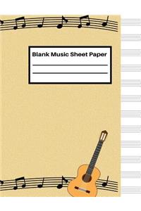 Blank Music Sheet Paper