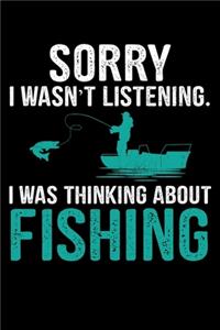 Sorry I Wasn't Listening I Was Thinking about Fishing