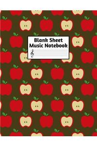 Blank Sheet Music Notebook