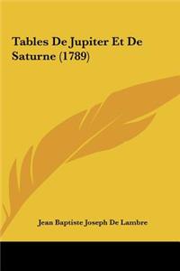 Tables de Jupiter Et de Saturne (1789)