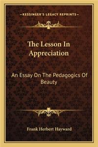 Lesson in Appreciation