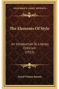 The Elements of Style