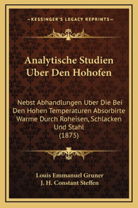 Analytische Studien Uber Den Hohofen