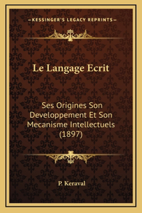 Le Langage Ecrit