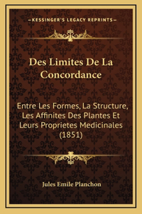 Des Limites De La Concordance