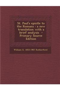 St. Paul's Epistle to the Romans