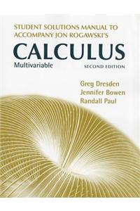 Student's Solutions Manual for Multivariable Calculus: Early and Late Transcendentals