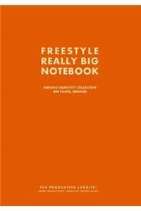 Freestyle Really Big Notebook, Serious Creativity Collection, 800 Pages, Orange