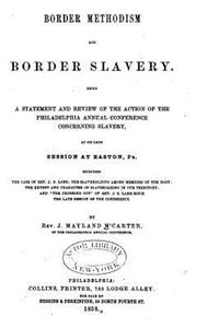 Border Methodism and Border Slavery
