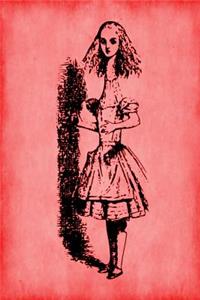 Alice in Wonderland Journal - Tall Alice (Red)