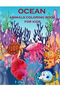 Ocean animals coloring book for kids