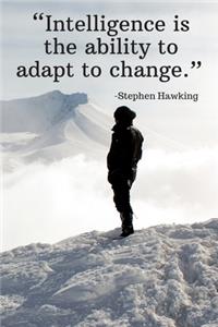 Intelligence is the ability to adapt to change - Stephen Hawking