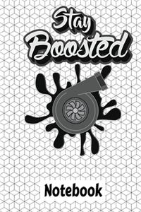 Stay Boosted Turbo Snail Notebook