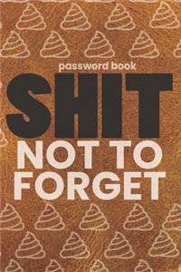 Password Book - Shit Not To Forget