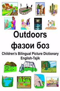 English-Tajik Outdoors/фазои боз Children's Bilingual Picture Dictionary