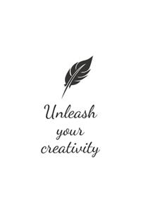 [ Unleash Your Creativity ]: Unicorn NOTEBOOK & Inspirational Journal: 100+ Pages of Lined Paper (6 x 9) for Writing and Taking notes