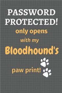 Password Protected! only opens with my Bloodhound's paw print!