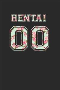 Hentai 00 Funny Floral Print 120 Page Notebook Lined Journal