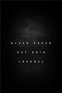 Black Paper Dot Grid Journal