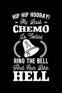 Hip Hip Hooray! My Last Chemo Is Today Ring The Bell And Run Like Hell