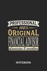 Professional Original Financial Advisor Notebook of Passion and Vocation