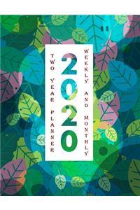 Two Year Planner Weekly and Monthly