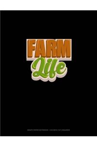 Farm Life: Graph Paper Notebook - 0.25 Inch (1/4") Squares