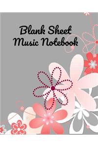 Blank Sheet Music Notebook