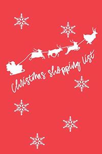 Christmas Shopping List