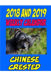 2018 and 2019 Weekly Calendar Chinese Crested