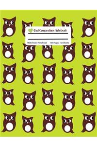 Owl Composition Notebook