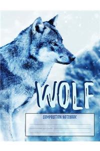 Wolf Composition Notebook