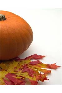 School Composition Book Fall Leaves Pumpkin 130 Pages