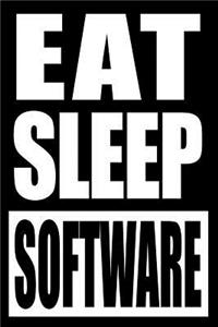 Eat Sleep Software Cool Notebook for Programmers, College Ruled Journal