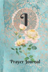 Letter I Personalized Monogram Praise and Worship Prayer Journal
